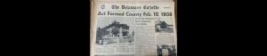 Feb 10 1808 Delaware County Formed from Delaware Gazette