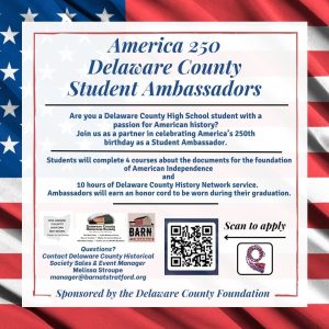 America 250 Student Ambassadors flyer
