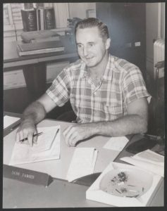 Image of Mr. Donald A. James, Delaware County Recorder. Served 1948-1968.